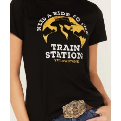 Changes Women's Yellowstone Train Station Short Sleeve Graphic Tee 6 Changes Women's Yellowstone Train Station Short Sleeve Graphic Tee -Default Template 4 2000382604 001 P3
