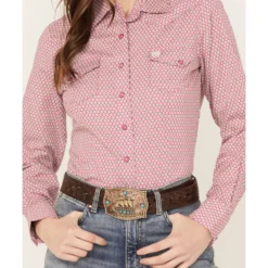 Cinch Women's Geo Print Long Sleeve Western Snap Shirt 6 Cinch Women's Geo Print Long Sleeve Western Snap Shirt -Default Template 4 2000382741 650 P3