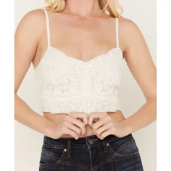 Shyanne Women's Mesh Embroidered Bandeau Tank Top -Default Template 4 2000382828 110 P3