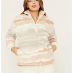 Cleo + Wolf Women's Jacquard 1/4 Zip Pullover 