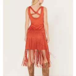 Idyllwind Women's Country Mannor Faux Suede Fringe Dress -Default Template 4 2000382979 800 P4