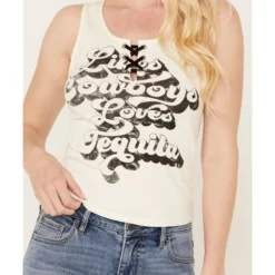 Idyllwind Women's Fahari Front Lace-Up Graphic Tee -Default Template 4 2000383003 103 P3