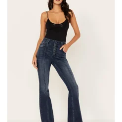 Idyllwind Women's Somerhill Outlaw High Rise Bootcut Button Fly Stretch Denim Jeans