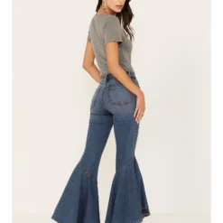 Shyanne Women's Medium Wash High Rise Ruffled Super Flare Stretch Jeans 6 Shyanne Women's Medium Wash High Rise Ruffled Super Flare Stretch Jeans -Default Template 4 2000383366 415 P3