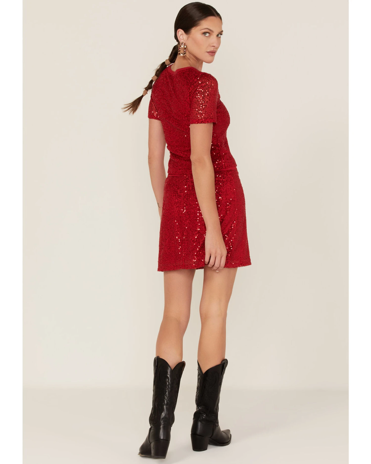 Band Of The Free Women's Disco Diva Sequin Skirt 4 Band Of The Free Women's Disco Diva Sequin Skirt - Image 4