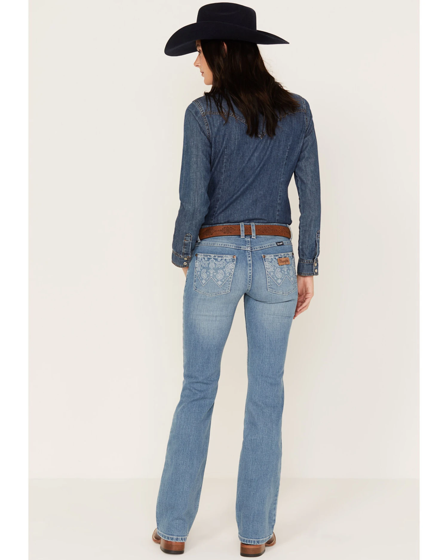 Wrangler Retro Women's Mid Rise Medium Wash Paige Bootcut Jeans 1 Wrangler Retro Women's Mid Rise Medium Wash Paige Bootcut Jeans