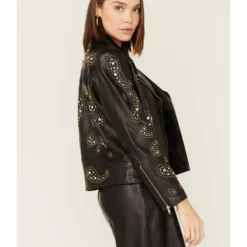 Boot Barn X Understated Leather Rhinestone Leather Moto Jacket 7 Boot Barn X Understated Leather Rhinestone Leather Moto Jacket -Default Template 4 2000384214 001 P3