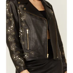 Boot Barn X Understated Leather Rhinestone Leather Moto Jacket 8 Boot Barn X Understated Leather Rhinestone Leather Moto Jacket -Default Template 4 2000384214 001 P4