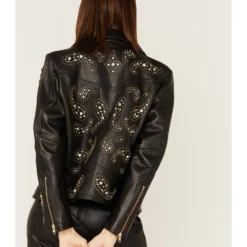 Boot Barn X Understated Leather Rhinestone Leather Moto Jacket 9 Boot Barn X Understated Leather Rhinestone Leather Moto Jacket -Default Template 4 2000384214 001 P5