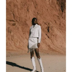 Boot Barn X Double D Women's Exclusive Rhinestone & Fringe Bridal Skirt