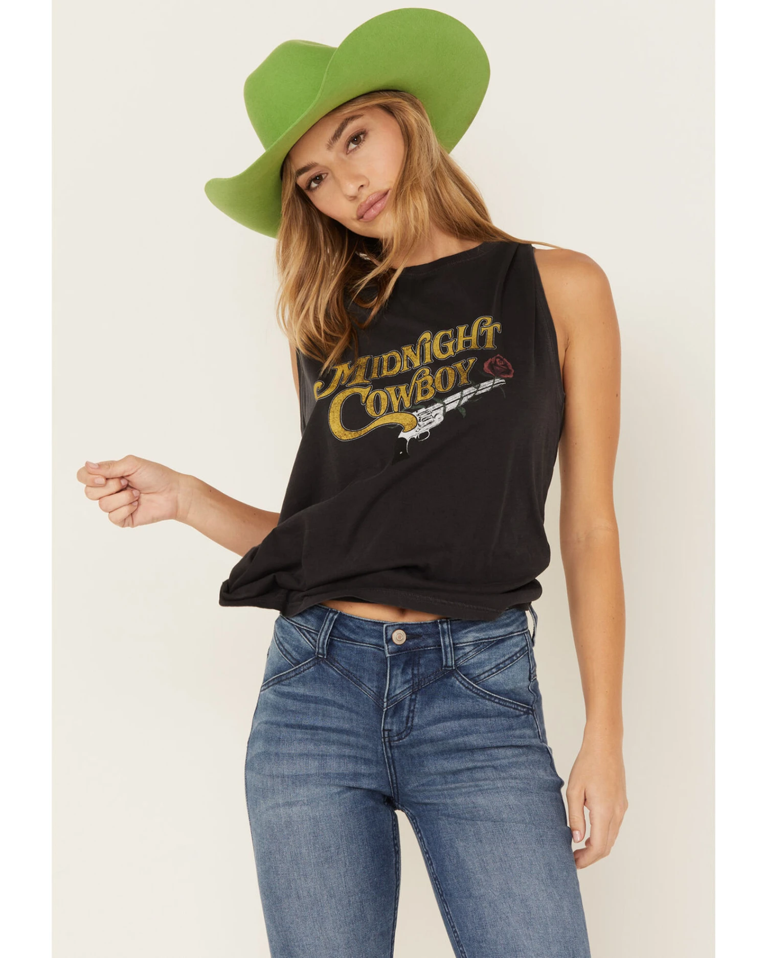 White Crow Women's Midnight Cowboy Graphic Tank 1 White Crow Women's Midnight Cowboy Graphic Tank