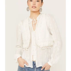 Shyanne Women's Tassel Decorated Cropped Vest