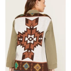 Wild Moss Women's Knit Back Western Jacket