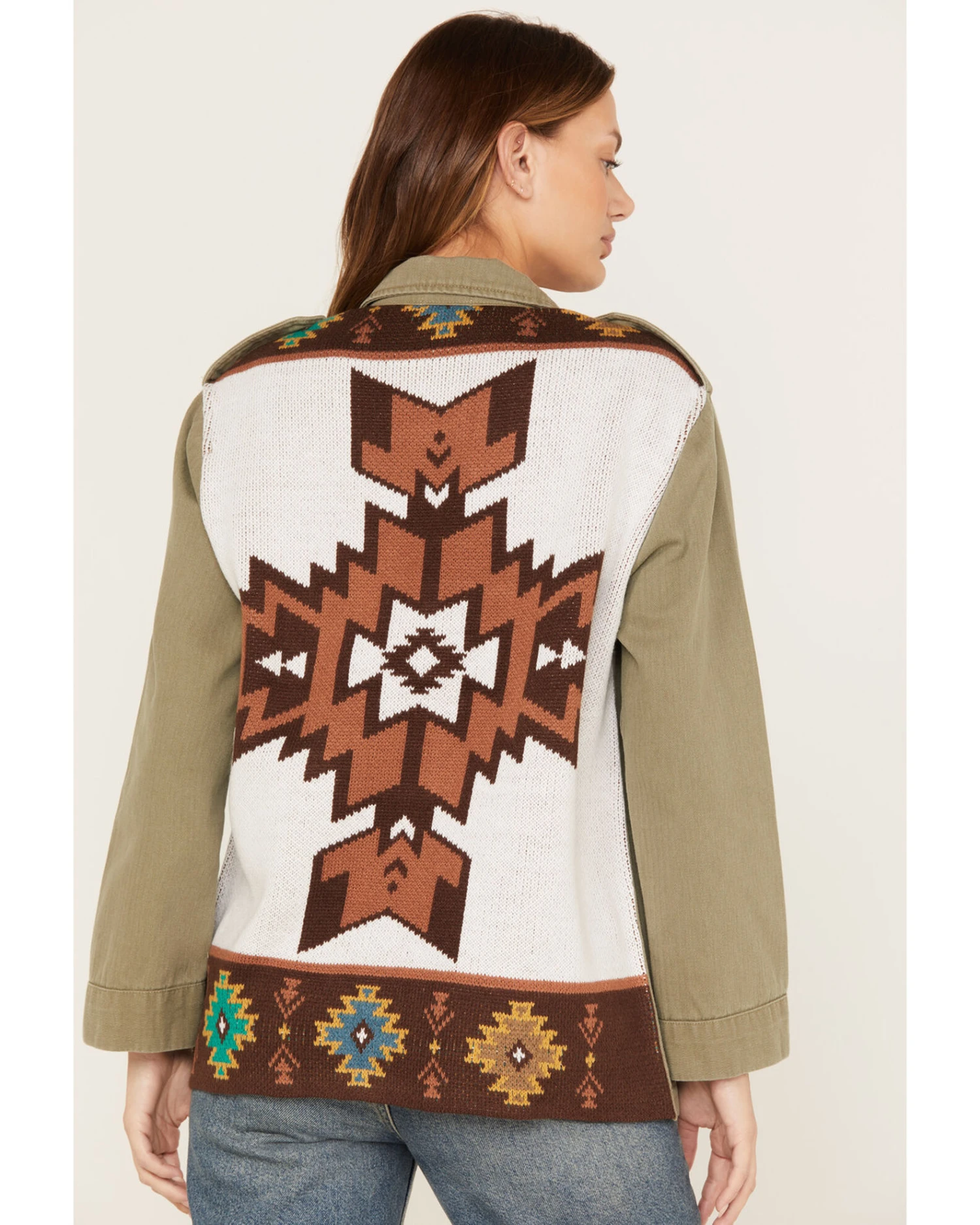 Wild Moss Women's Knit Back Western Jacket 1 Wild Moss Women's Knit Back Western Jacket