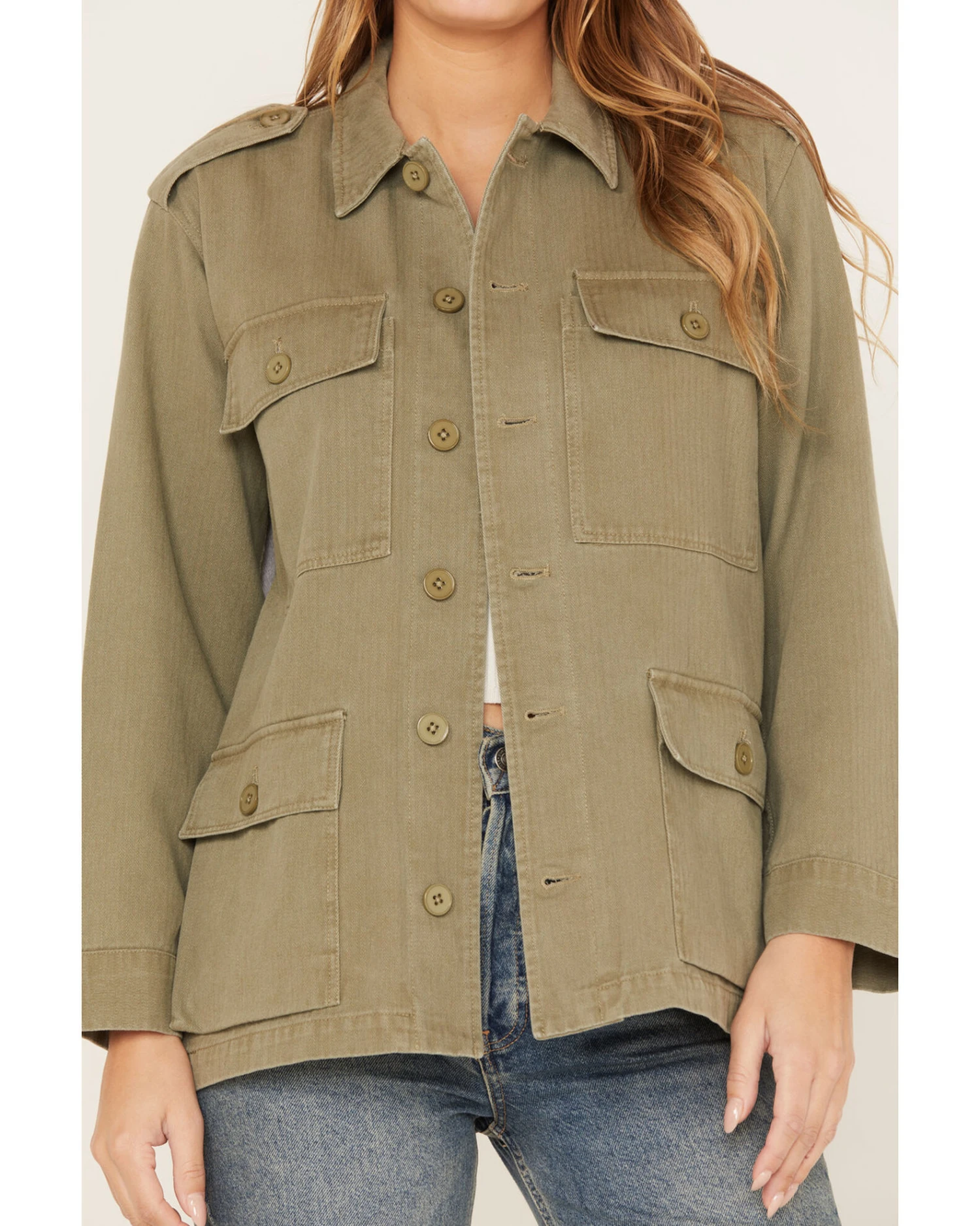 Wild Moss Women's Knit Back Western Jacket 3 Wild Moss Women's Knit Back Western Jacket - Image 3