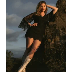 Idyllwind Women's Celosia Lacy Fringe Dress