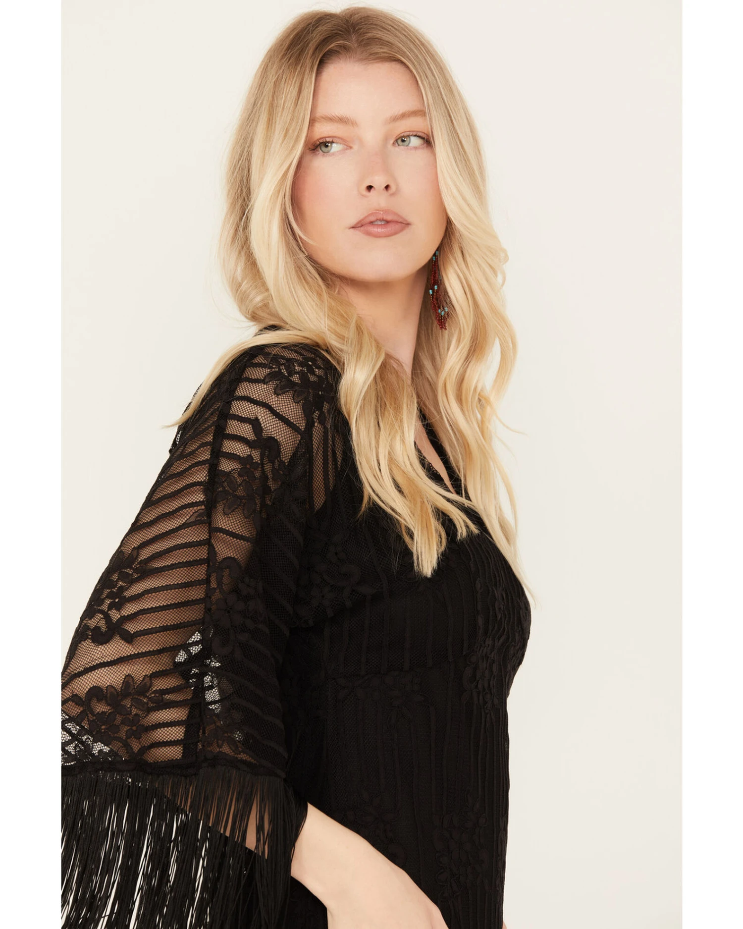 Idyllwind Women's Celosia Lacy Fringe Dress 3 Idyllwind Women's Celosia Lacy Fringe Dress - Image 3