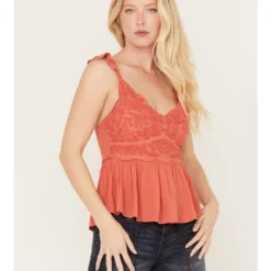 Shyanne Women's Floral Fluttered Tank Top