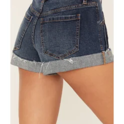 Shyanne Women's Double Barrel Dark Wash High Rise Shorts -Default Template 4 2000386840 416 P4