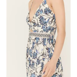 Angie Women's Knot Front Border Maxi Dress 6 Angie Women's Knot Front Border Maxi Dress -Default Template 4 2000387370 400 P3