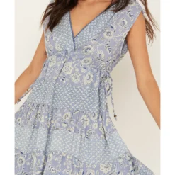 Angie Women's Side Tie Print Dress -Default Template 4 2000387371 400 P3