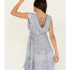 Angie Women's Side Tie Print Dress -Default Template 4 2000387371 400 P4