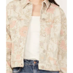 Free People Women's Floral Printed Denim Jacket 6 Free People Women's Floral Printed Denim Jacket -Default Template 4 2000387533 103 P3