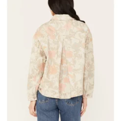 Free People Women's Floral Printed Denim Jacket 7 Free People Women's Floral Printed Denim Jacket -Default Template 4 2000387533 103 P4