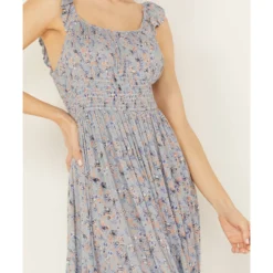 Rock & Roll Denim Women's Floral Tiered Sleeveless Maxi Dress -Default Template 4 2000387591 461 P3