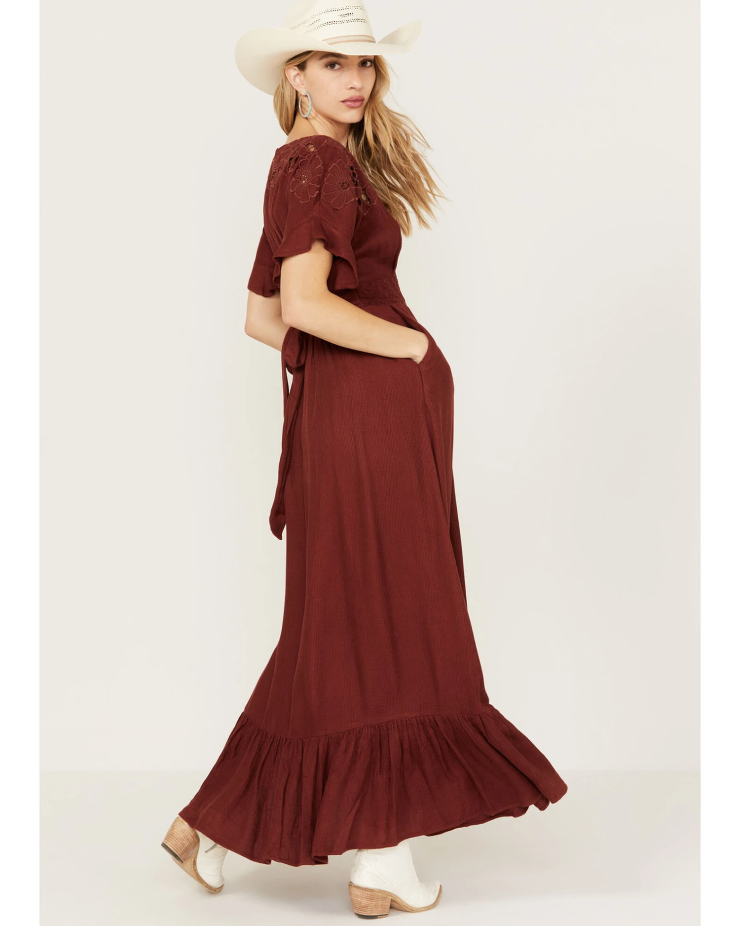 Free People Women's Colette Maxi Dress 4 Free People Women's Colette Maxi Dress - Image 4