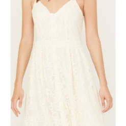 Molly Bracken Women's Lace Button Down Sleeveless Mini Dress -Default Template 4 2000388359 103 P3