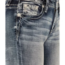 Miss Me Women's Medium Wash Mid Rise Americana Dreamcatcher Stretch Bootcut Jeans 7 Miss Me Women's Medium Wash Mid Rise Americana Dreamcatcher Stretch Bootcut Jeans -Default Template 4 2000388616 420 P4