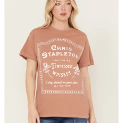 Merch Traffic Women's Chris Stapleton Rose Short Sleeve Graphic Tee