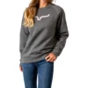 Kimes Ranch Women's Embroidered Vintage Crew Neck Sweatshirt
