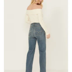 Kimes Ranch Women's Olivia Medium Wash High Rise Wide Leg Jeans -Default Template 4 2000394543 414 P3