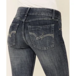 Wrangler Women's Medium Wash Straight Leg Jeans 9 Wrangler Women's Medium Wash Straight Leg Jeans -Default Template 4 350C87 NL P3